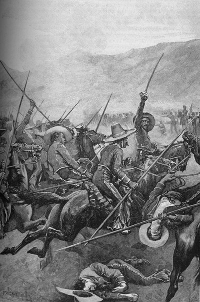 Meksikalı Mızraklılar, Illinois Askerlerini Suçladı, 1902 by Sidney Paget