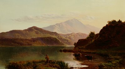 Gölde Balık Tutma (petrol) by Sidney Richard Percy