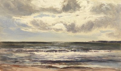 Grange-over-Sands, 1874 (kağıt üzerinde yağlı boya) by Sidney Richard Percy