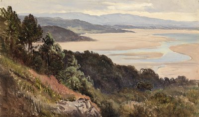 Lancaster Sands (kağıt üzerinde yağ) by Sidney Richard Percy