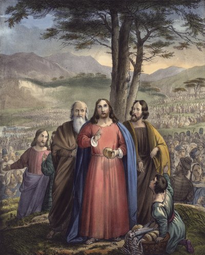 Mesih kalabalığı besler by Siegfried Detler Bendixen