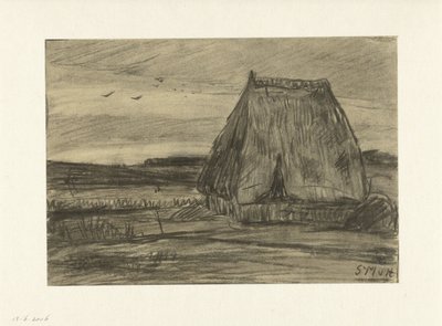 Kulübe ile manzara by Sientje Mesdag van Houten