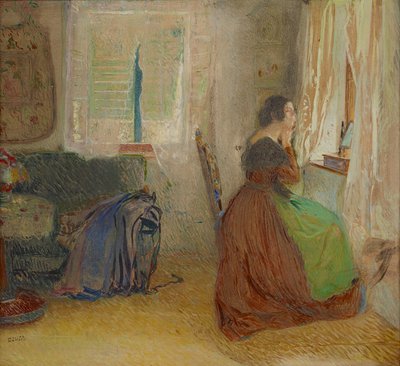 Eski bir orman evinde oda by Sigmund Walter Hampel
