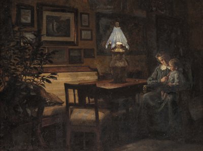 Akşam iç. Anne ve Çocuk by Sigurd Wandel