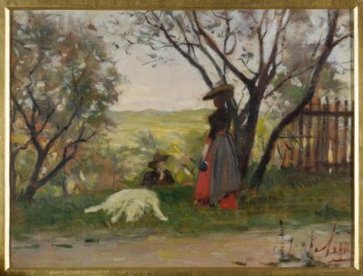 La padrona del giardino by Silvestro Lega
