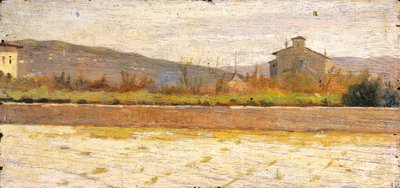 Modigliana Manzarası, Silvestro Lega (1826-1895) by Silvestro Lega