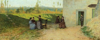 villa ziyareti by Silvestro Lega