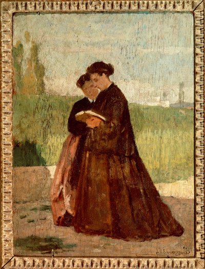 bahçede yürümek by Silvestro Lega
