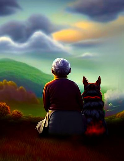 Akşam melteminde gümüş rengi saçlar ve patiler by Silvia Martini