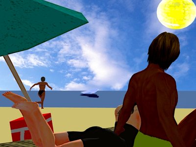 Güneşten kaçış: dijital plaj cenneti by Silvia Martini