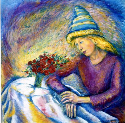 Konuşma, 2005 (pastel) by Silvia Pastore