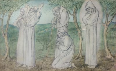 Bir grup Fransisken Friars by Simeon Solomon