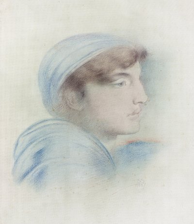 Profilde Figür Çalışması by Simeon Solomon