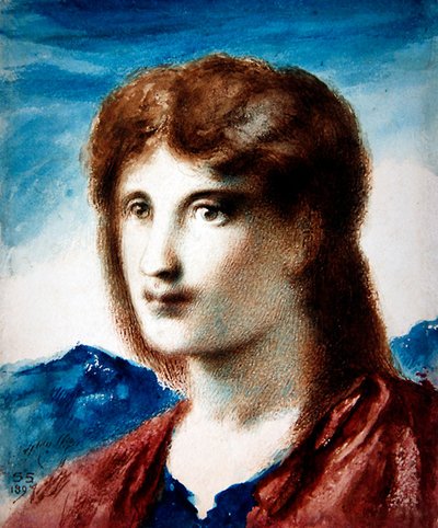 Genç Bir Adamın Başı by Simeon Solomon