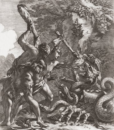 Herkül ve Hydra. (Yazdır) by Simon (after) Vouet