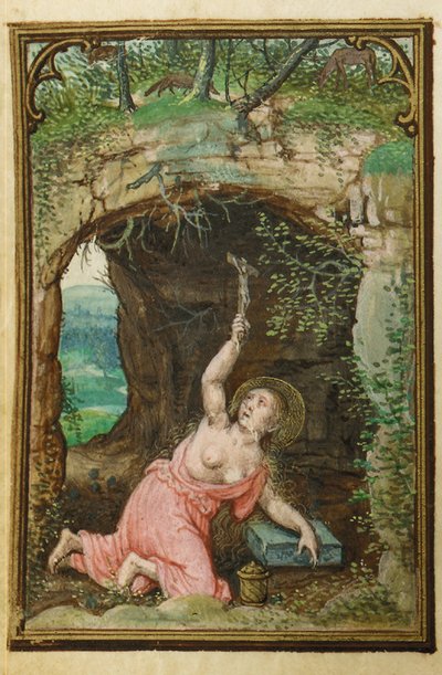 Minyatür bir Saatler Kitabından bir folyo, Roma kullanımı, Bruges, 1530-35 by Simon Bening