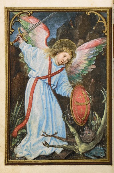 Minyatür bir Saatler Kitabından bir folyo, Roma kullanımı, Bruges, 1530-35 by Simon Bening