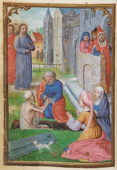 Minyatür bir Saatler Kitabından bir folyo, Roma kullanımı, Bruges, 1530-35 by Simon Bening