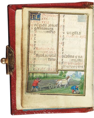 Minyatür bir Saatler Kitabından bir folyo, Roma kullanımı, Bruges, 1530-35 by Simon Bening