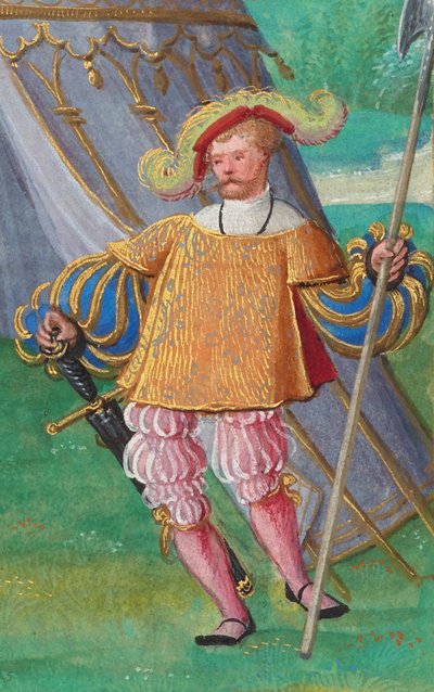 Jacques de Lalaing, c.1530-40 (tempera, altın varak ve parşömen üzerine mürekkep) by Simon Bening