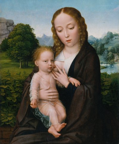 Bakire ve Çocuk, ca. 1520. by Simon Bening