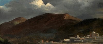 Dağlarda ay ışığında bulut havası by Simon Denis