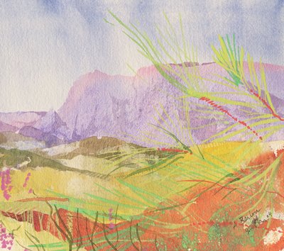 A Berlou, Fransa, 2004 (suluboya) by Simon Fletcher