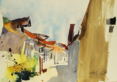 Burgenland, 2003 (suluboya) by Simon Fletcher