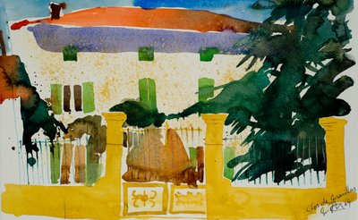 Clos de Gravillas, 2004 (suluboya) by Simon Fletcher