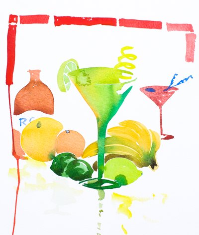 Daiquiri, 2016 (suluboya) by Simon Fletcher