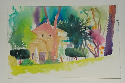 Dar Zemora Pavyonu 2, 2010 (kağıt üzerine suluboya) by Simon Fletcher