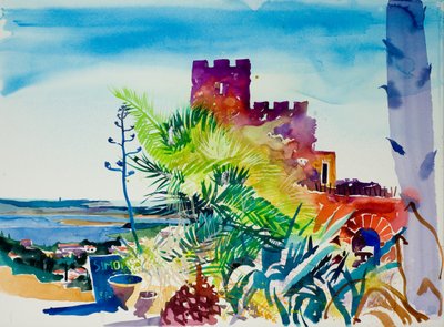 Fitou, 2011 (suluboya) by Simon Fletcher