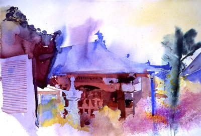 Jodo Shai Kyoto, 2000 (suluboya) by Simon Fletcher