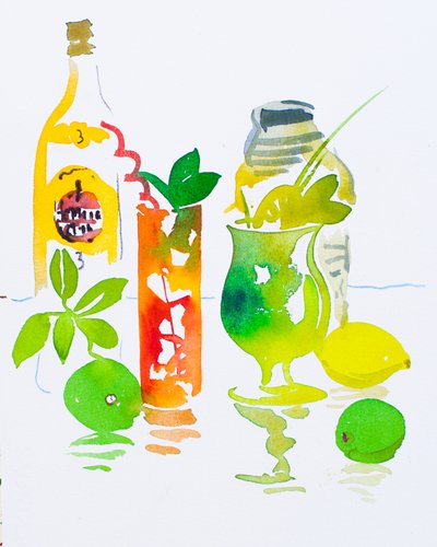 Mojito  Cuba Libre, 2016 (suluboya) by Simon Fletcher
