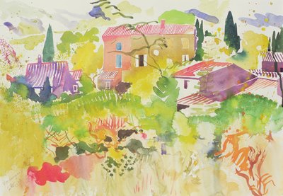 Vendanges I, 2007 (suluboya) by Simon Fletcher