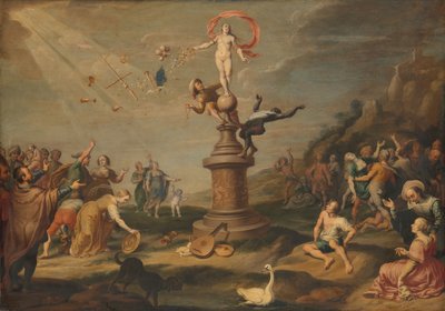 Hediyelerini Veren Tanrıça Fortuna by Simon Flocquet (attributed to)