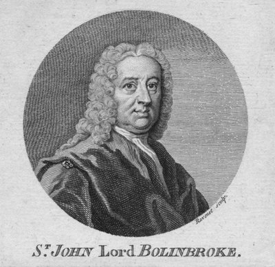John Lord Bolingbroke, c1750s. by Simon Francois Ravenet