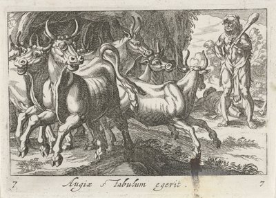 Herkül hoedt de kudde van Geryon Augia