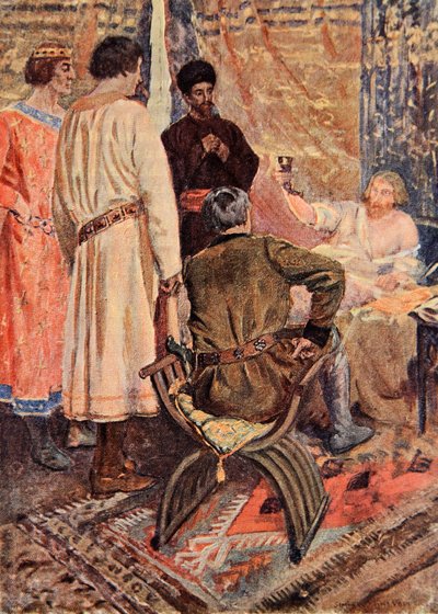Aslan Yürekli Richard yatağında doğruldu ve eline bir bardak aldı, Sir Walter Scott