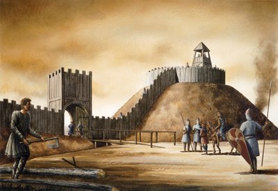Pickering Kalesi, c 11. yüzyıl, 1990-2010 by Simon Hayfield