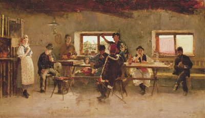 Bir Barda Eğlenceliler, 1888 by Simon Hollosy