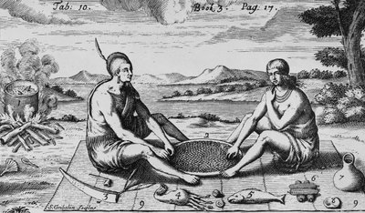 Akşam Yemeğinde Bir Adam ve Karısı, 1705 by Simon II Gribelin