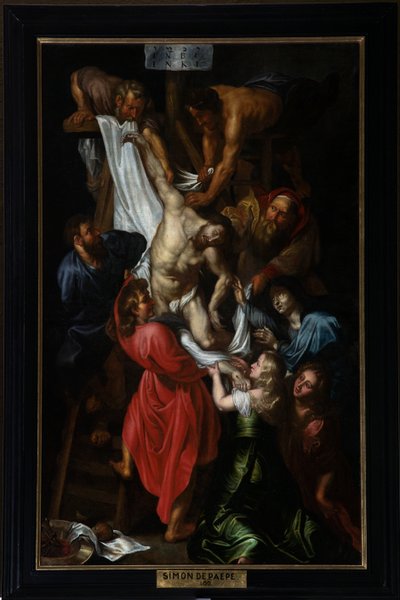 Bölge kilisesi (Aziz Peter Bölge Kilisesi). tablo. Haç inişi. Simon DePaepe (?). by Simon II de Pape