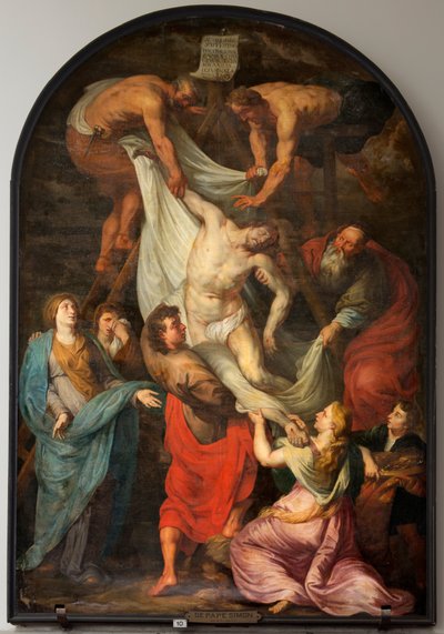 Bölge kilisesi (Sint-Walburgakerk). "Haç İnişi" tablosu. Simon De Pape. PPRubens