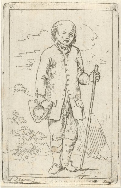 Bastonlu yaşlı adam by Simon Klapmuts