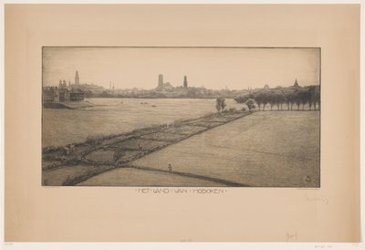 Hoboken Ülkesi (nesne üzerindeki orijinal başlık) by Simon Moulijn (signed by artist)