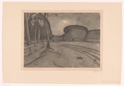 Çiftlik Akşamı ile manzara (orijinal başlık) by Simon Moulijn (signed by artist)