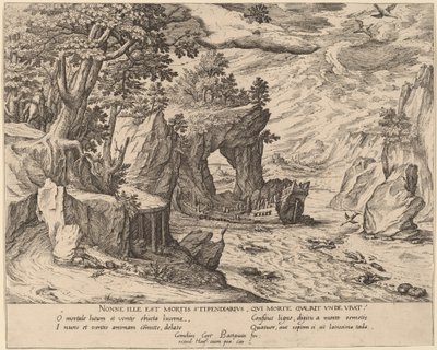 gemi enkazından sonra by Simon Novellanus after Cornelis Cort