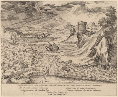gemi enkazı by Simon Novellanus after Cornelis Cort