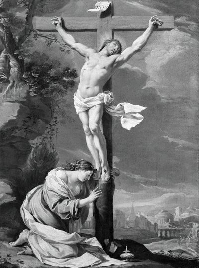 Mecdelli Meryem ile Çarmıhta İsa, 164050. by Simon Vouet